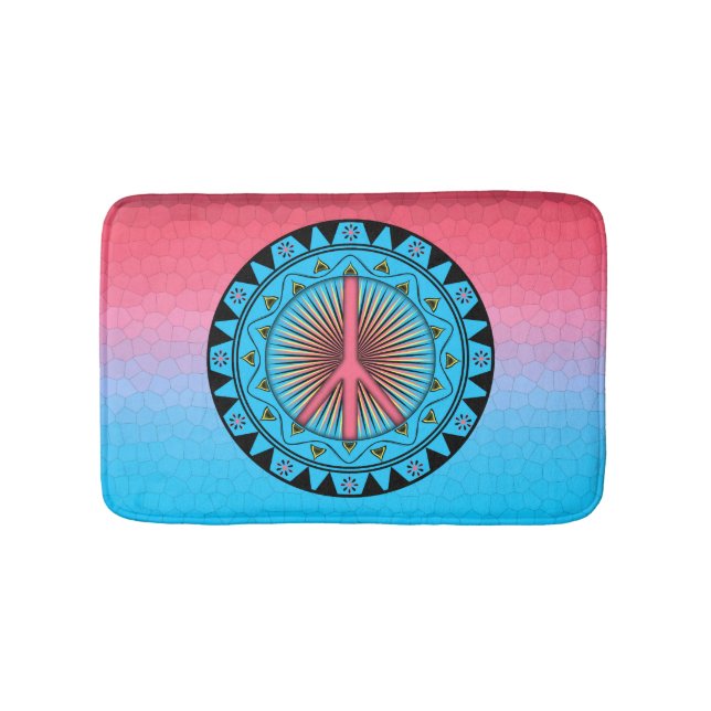 Peace ~ Sun Bathroom Mat (Front)