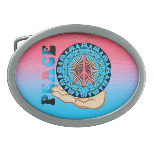 Peace ~ Sun Belt Buckle