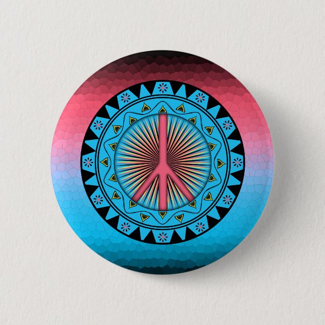 Peace ~ Sun Button (Front)