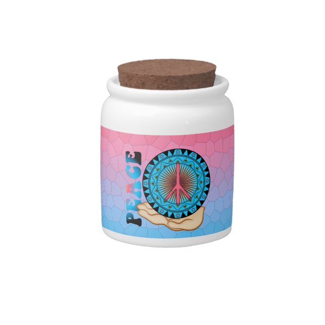 Peace ~ Sun Candy Jar (Front)