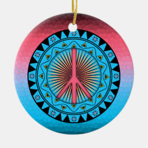 Peace ~ Sun Ceramic Ornament