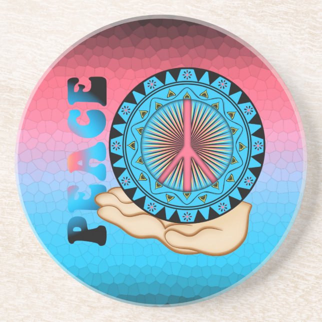 Peace ~ Sun Drink Coaster (Front)