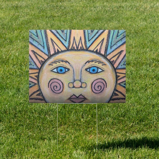 Peace Sun Garden Sign (Insitu)