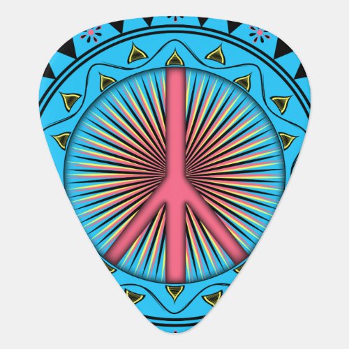 Peace  Sun Guitar Pick