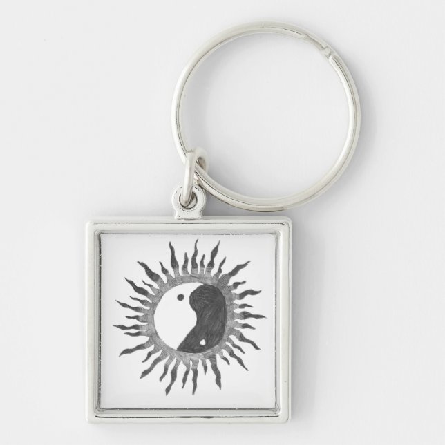 Peace Sun Keychain (Front)