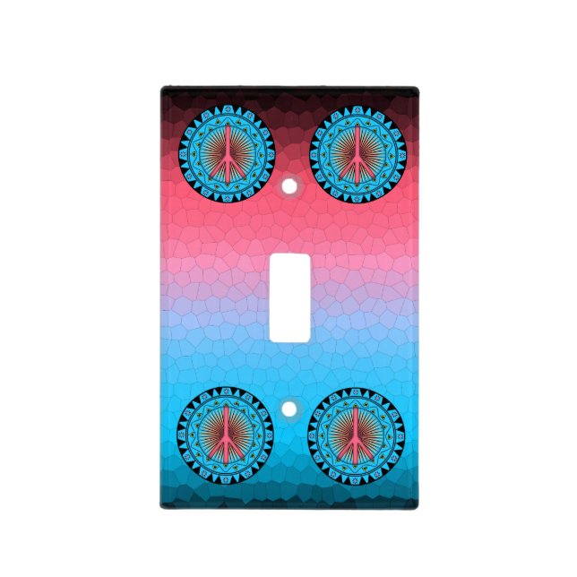 Peace ~ Sun Light Switch Cover (Front)