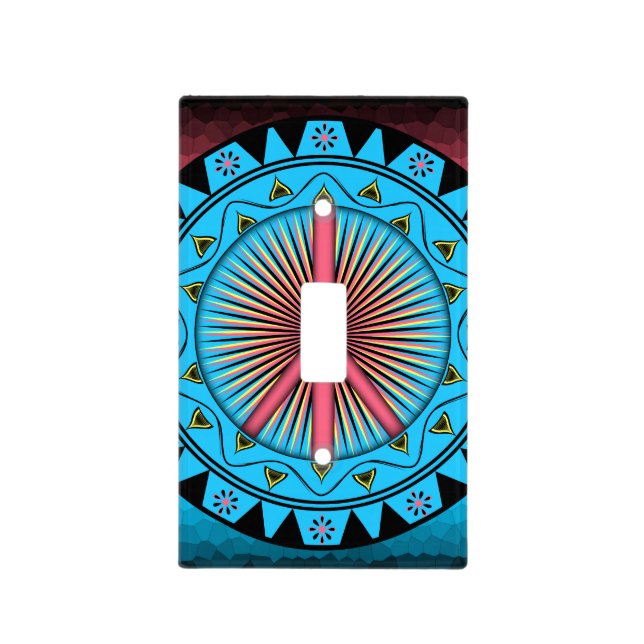 Peace ~ Sun Light Switch Cover (Front)