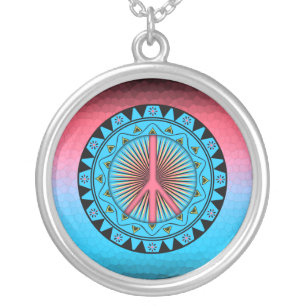 Peace ~ Sun Silver Plated Necklace