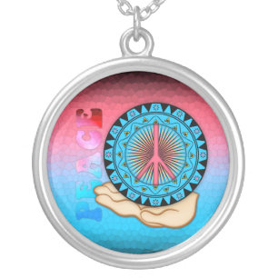 Peace ~ Sun Silver Plated Necklace