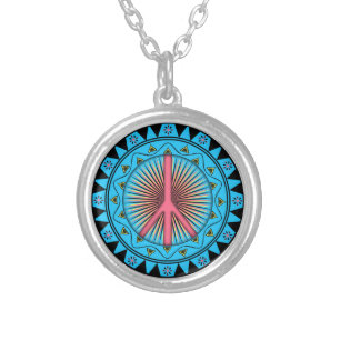 Peace ~ Sun Silver Plated Necklace