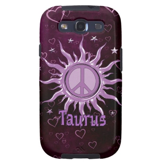 Peace Sun Taurus Galaxy SIII Case
