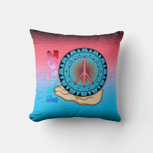 Peace ~ Sun Throw Pillow (Front)