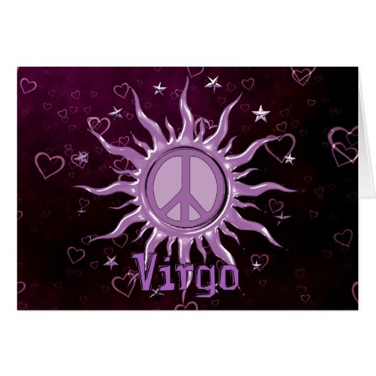 Peace Sun Virgo Cards (Front Horizontal)