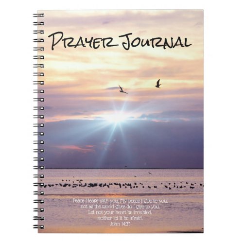 Peace Sunset Ocean Prayer Journal