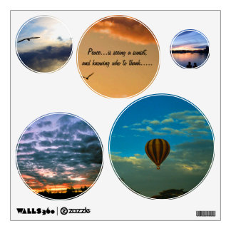 Peace Sunset Wall Decals
