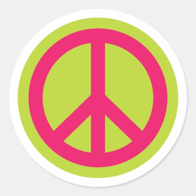 Peace Symbol 01 Sticker (Front)