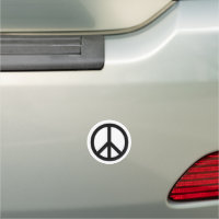Peace symbol Anti War black white simple
