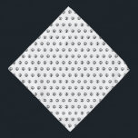Peace symbol black white polka dot pattern dog bandana<br><div class="desc">Peace symbol,  anti war black and white polka dot pattern bandana / dog bandana.
Black peace symbol pattern on white background.
Minimalist,  modern,  elegant cute design.</div>