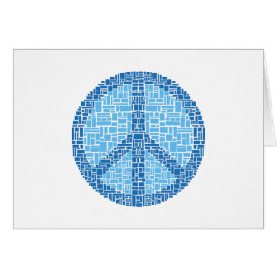 Peace Symbol (Blue)