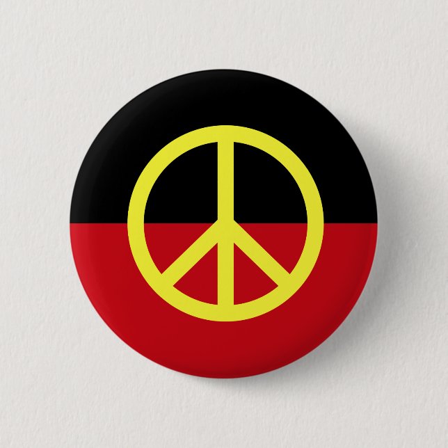 Peace Symbol Button (Front)