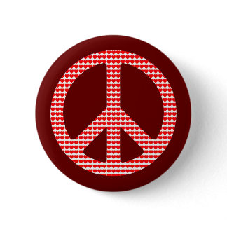 Peace Symbol Button