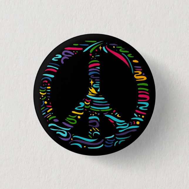 Peace Symbol Button (Front)