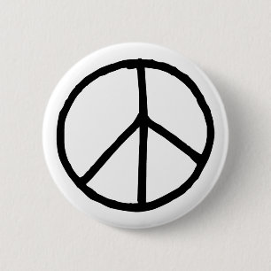 Peace Symbol Button