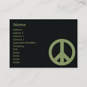 Peace Symbol - Chubby Business Card