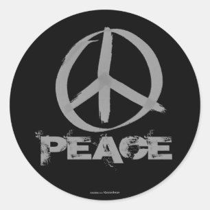 Peace Symbol Classic Round Sticker