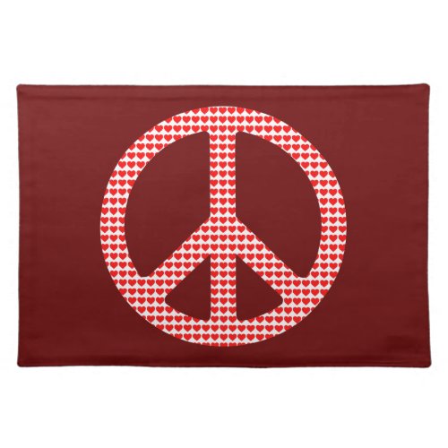 Peace Symbol Cloth Placemat