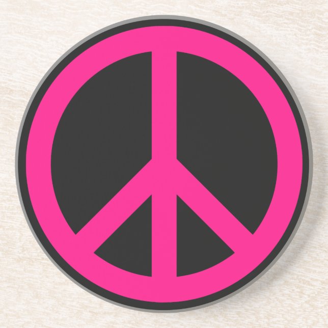 Peace Symbol Coaster (Front)