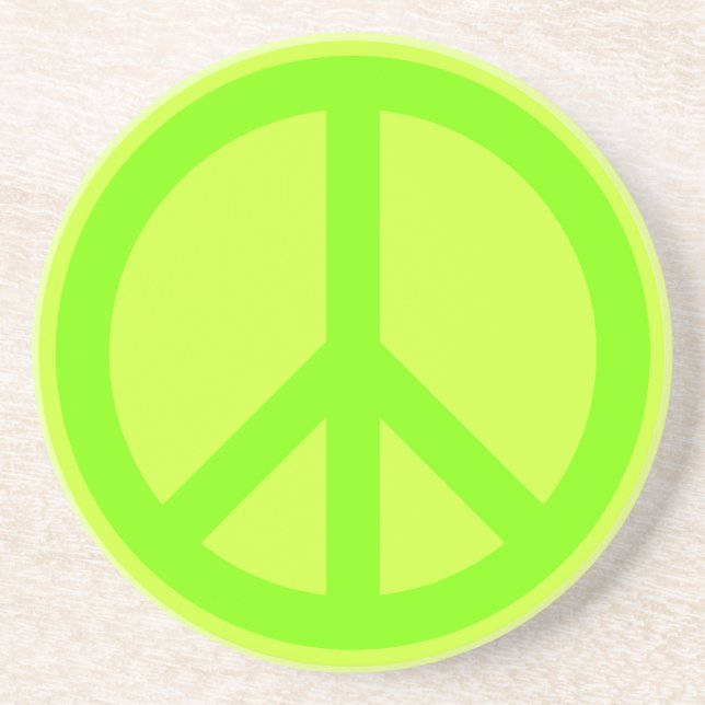 Peace Symbol Coaster (Front)