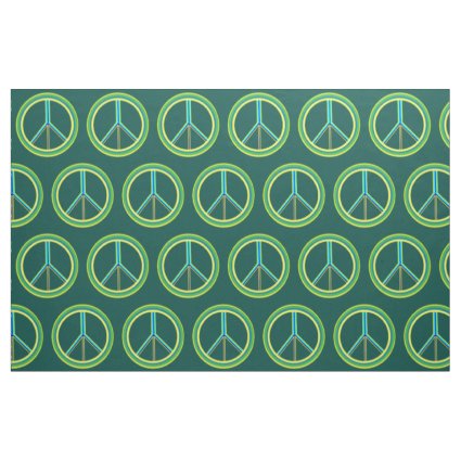 Peace Symbol Fabric
