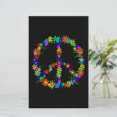 Peace Symbol Flower Power (Standing Front)