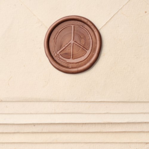 Peace Symbol Hippie Love 1960s Sign Anti_war Wax Seal Sticker