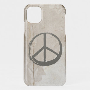 Peace Symbol Hippie Love 1960s Sign Mud Soiled iPhone 11 Case