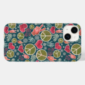 Peace Symbol Hipster Pacifism Sign Case-Mate iPhone Case (Back (Horizontal))