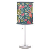 Peace Symbol Hipster Pacifism Sign Design Table Lamp (Right)