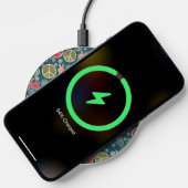 Peace Symbol Hipster Pacifism Sign Wireless Charger (Phone)