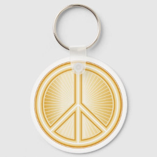 Peace Symbol Keychain
