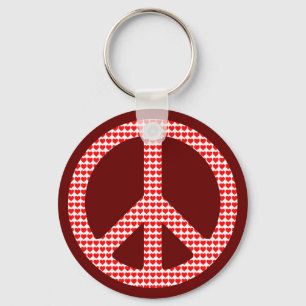 Peace Symbol Keychain