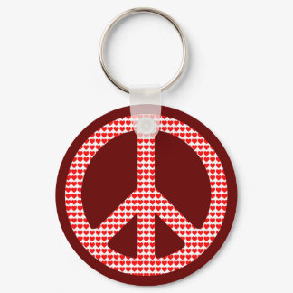 Peace Symbol Keychain