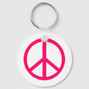 peace symbol keychain