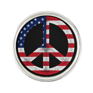 Peace Symbol Lapel Pin