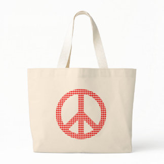 Peace Symbol Large Tote Bag