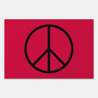 Peace Symbol Large Yard Sign