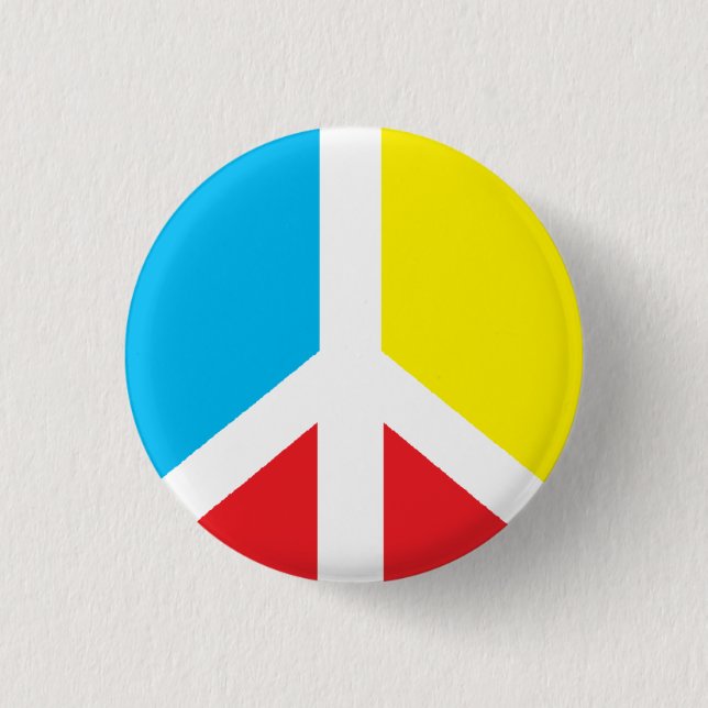 Peace Symbol Mini-button Pinback Button (Front)