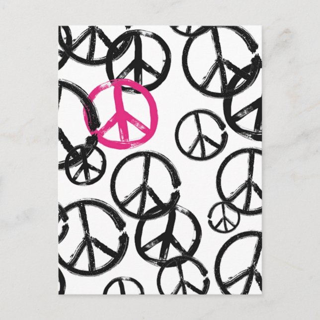 Peace symbol postcard (Front)
