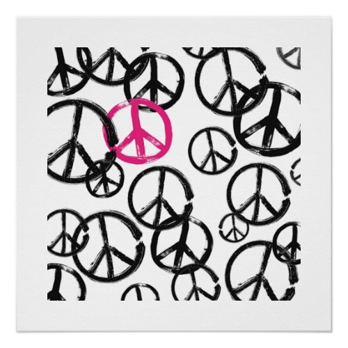 Peace symbol poster