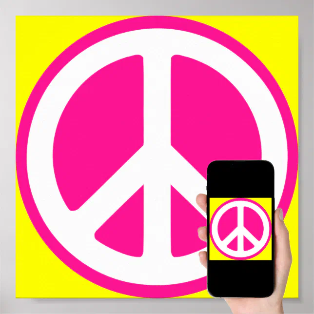 Peace Symbol Poster Zazzle